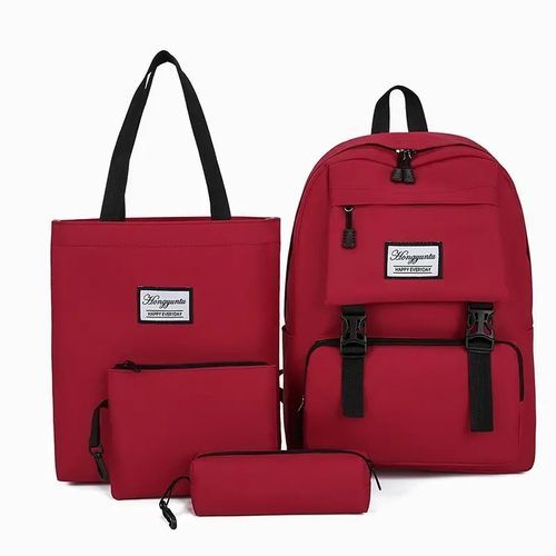 4 in 1 multifunctional School Business Backpack - Red 