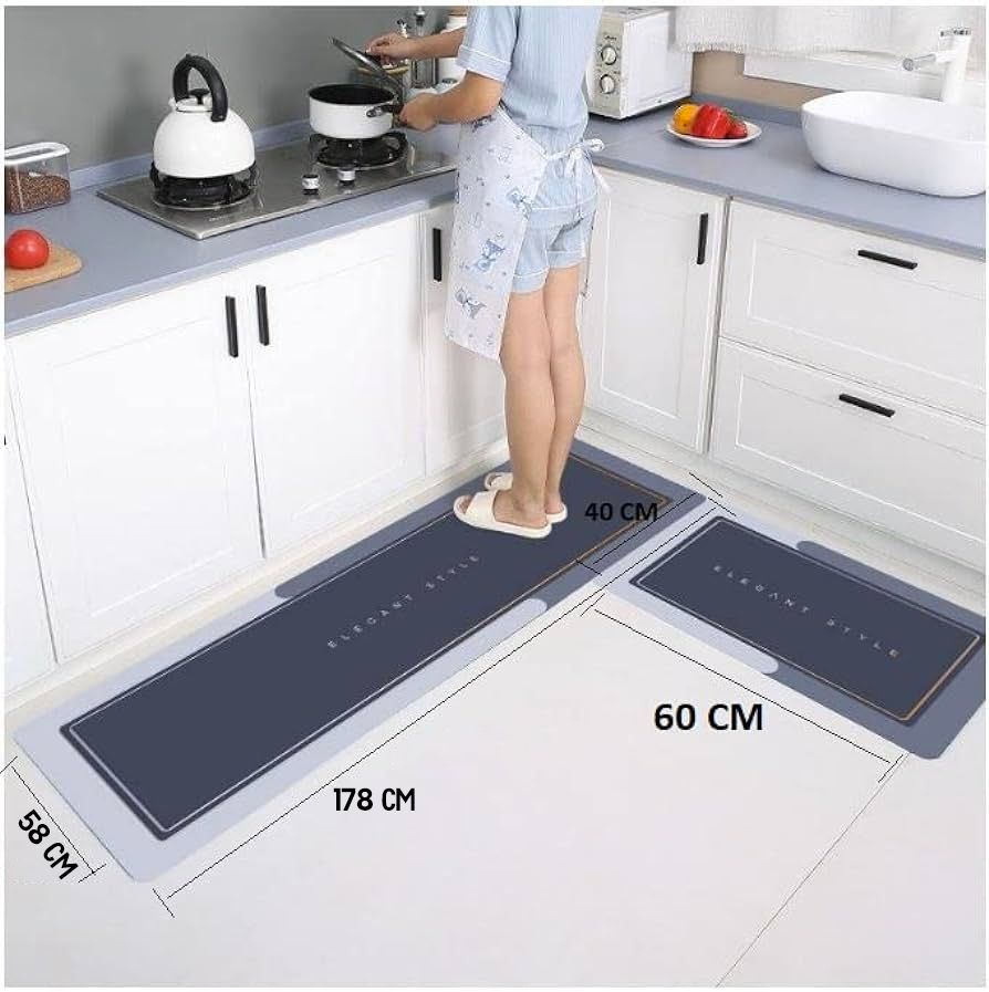 Super Absorbent Bath Mat, Quick-drying Bathroom Mats - 58x178cm