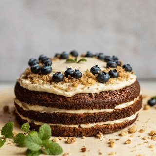 Blueberry carrot cake