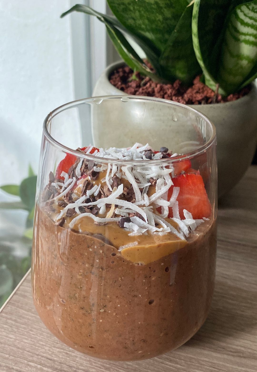 Brownie batter chia pudding 