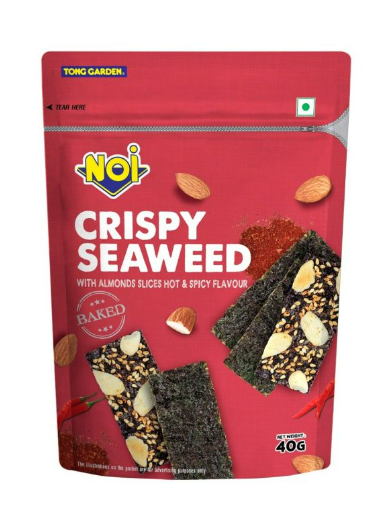 Baked Crispy Seaweed with Hot & Spicy Almond Slices (40g)