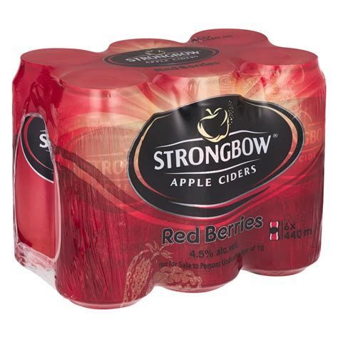 STRONGBOW BERRIES 440ML 6 PACK CANS