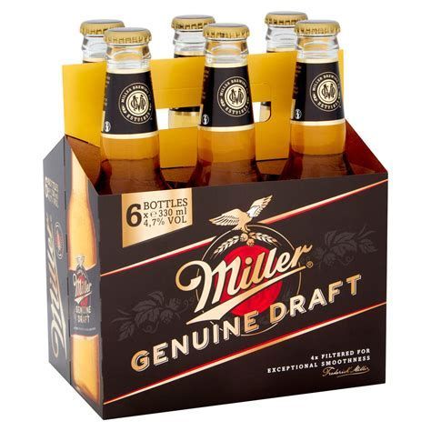 MILLER GENUINE DRAFT 6 PACK 330ML