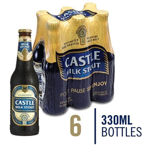 CASTLE MILKSTOUT NRB`S  330ML 6 PACK