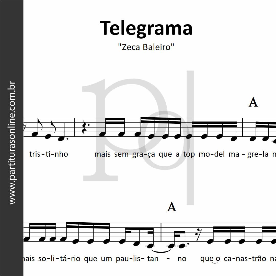 Telegrama • Zeca Baleiro 
