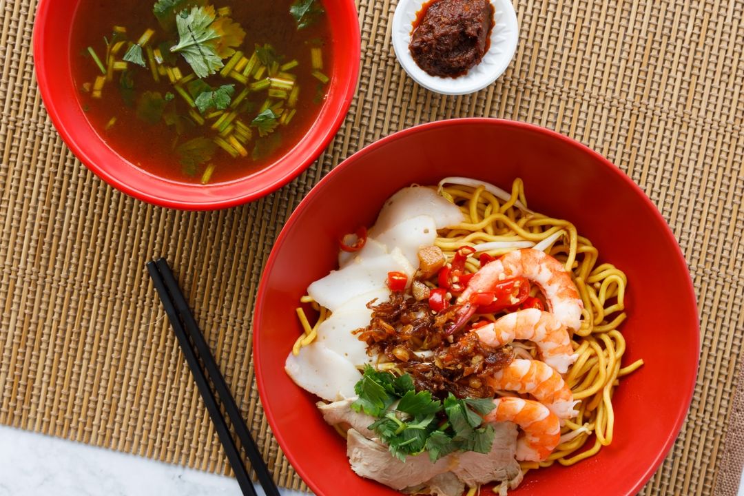 Prawn Noodle Dry (Chilli)