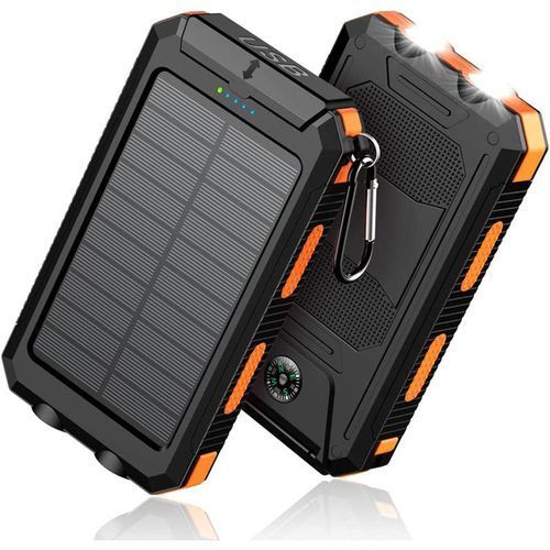 Solar Power Banks 10000mAh Waterproof Dual USB Output