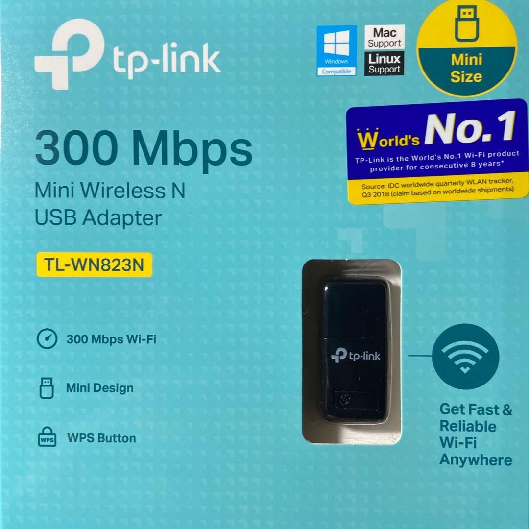 300 Mbps Mini Wireless N USB Adapter TL- WN823N (2 year warranty)