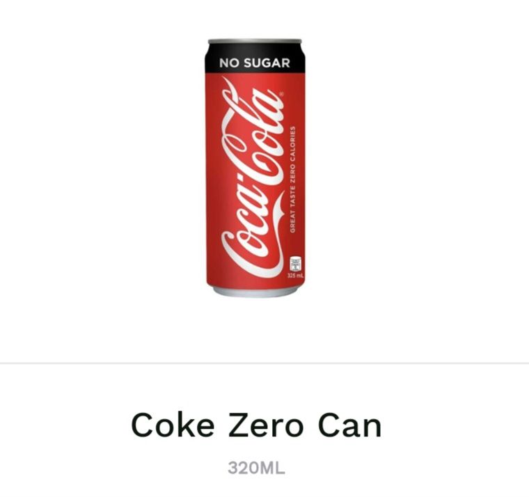 Coke Zero 320ML Can