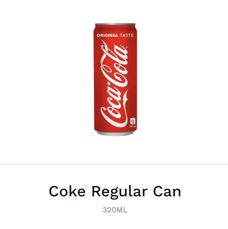 Coke Regular 320ML Can