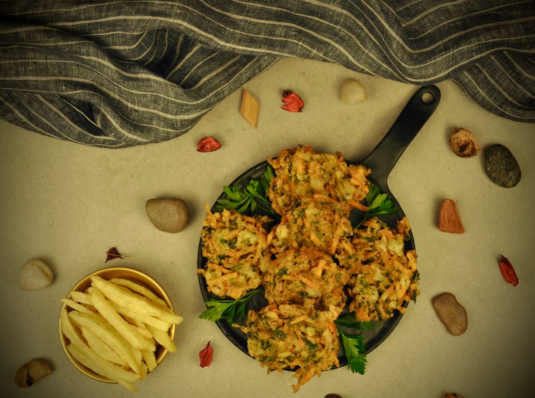 عجة الخضار المقلية - Fried Vegetable Omelette