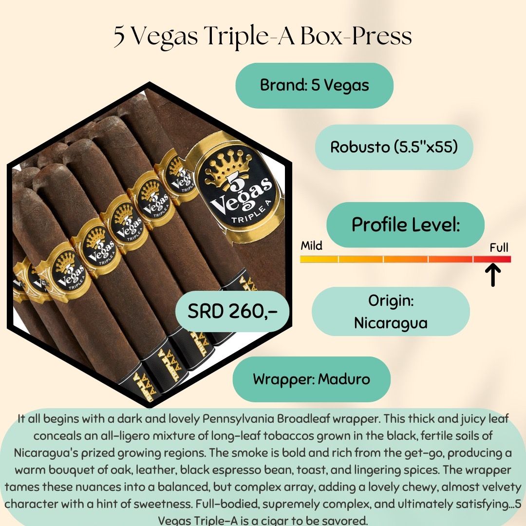 5 Vegas triple a box press