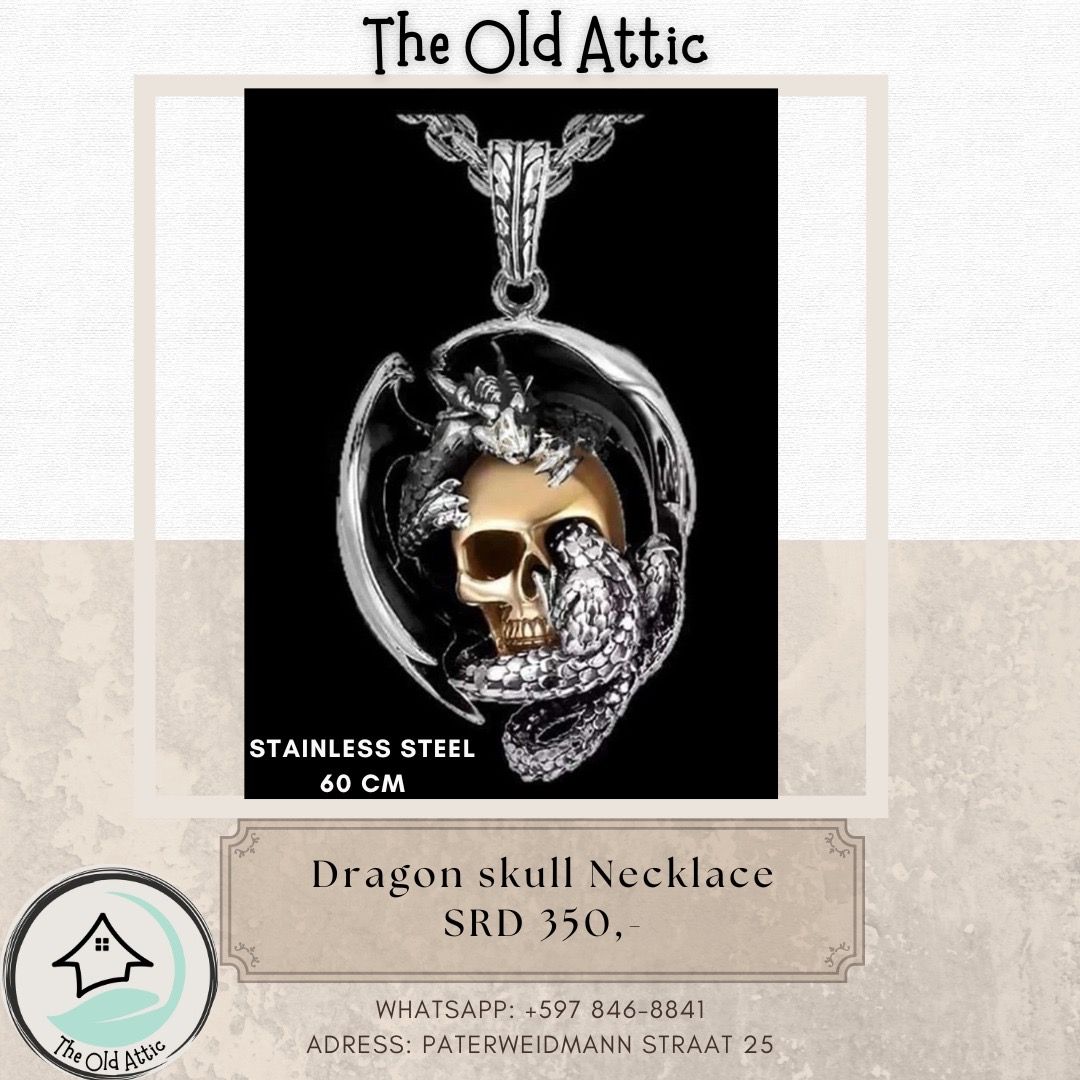 Dragon skull necklace 