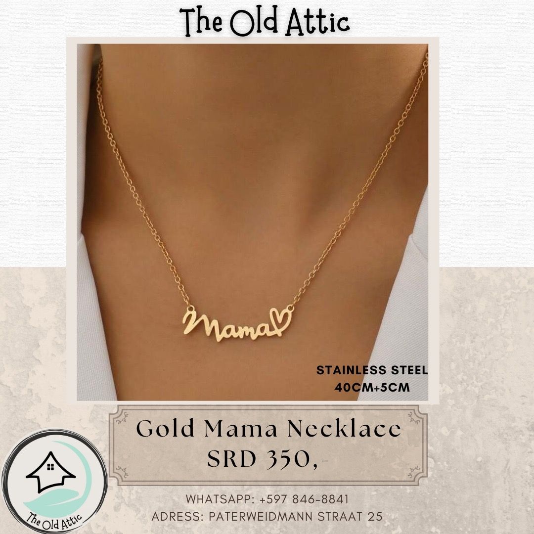 Gold mama necklace 