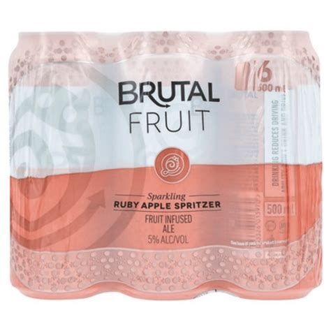 BRUTAL FRUIT RUBY APPLE 500ML 6 PACK