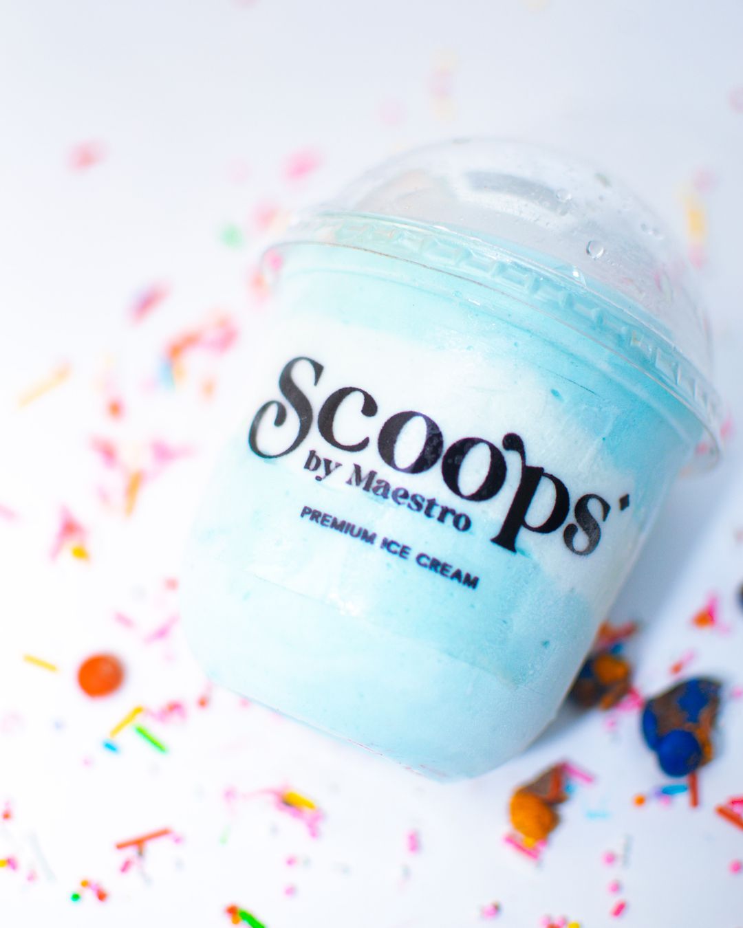 Vanilla Blue Bubble, Double Scoop