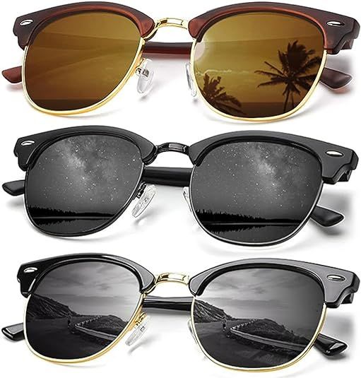 Polarized Retro Sunglasses Triple Pack