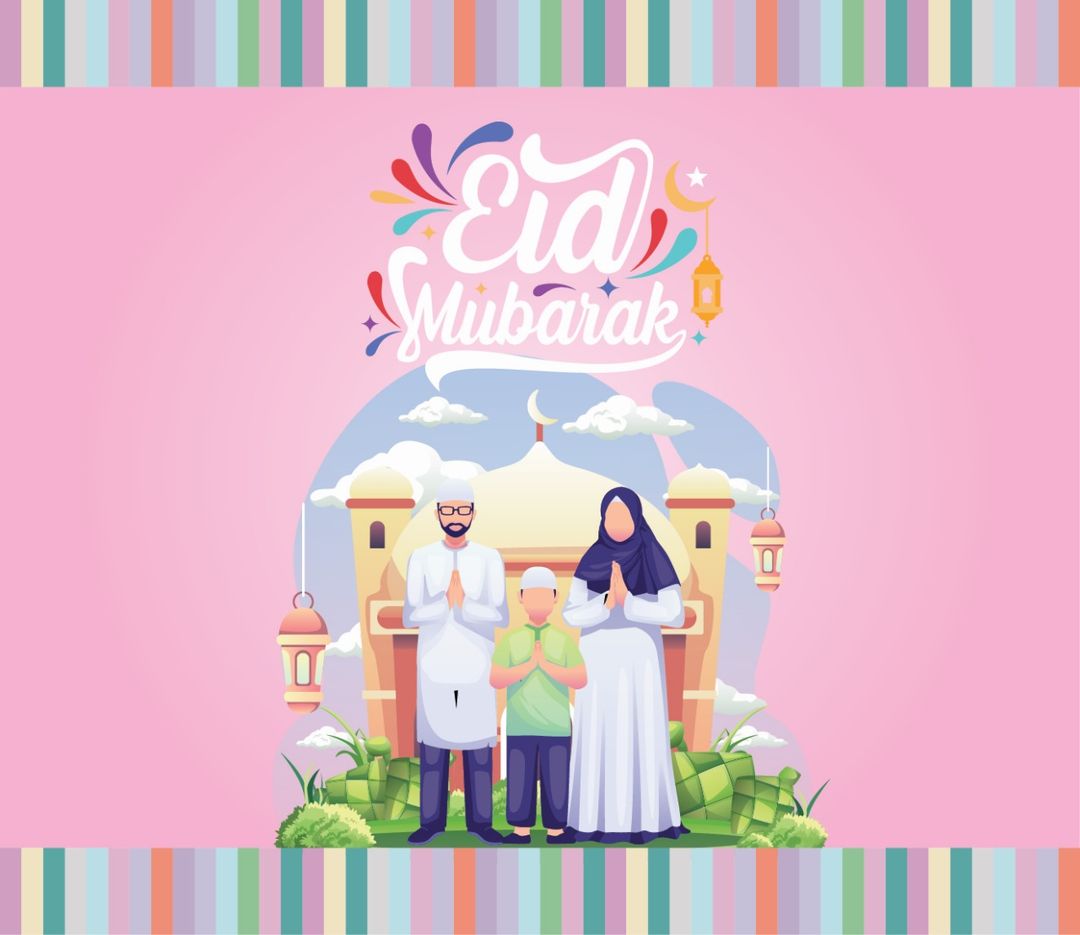 Sampul Raya Candy  2: Couple Eid Mubarak (Pink)