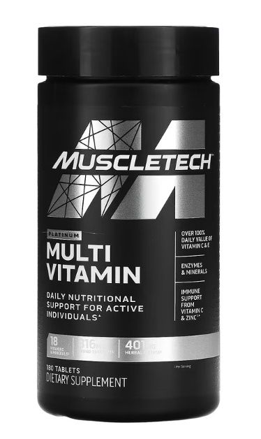 MUSCLETECH PLATINUM MULTI VITAMIN 180 TABLETS