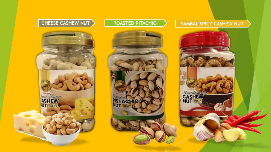 ROASTED AND FLAVOURED CASHEWS