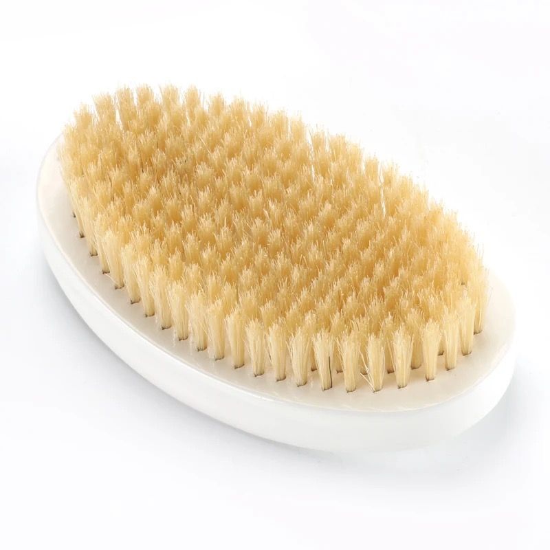 Snow white soft palm wave brush