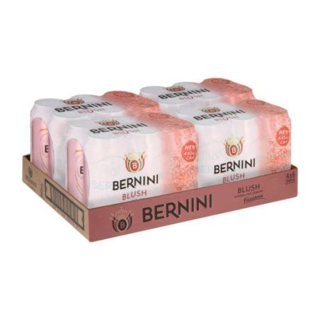 BERNINI BLUSH 500ML CAN CASE