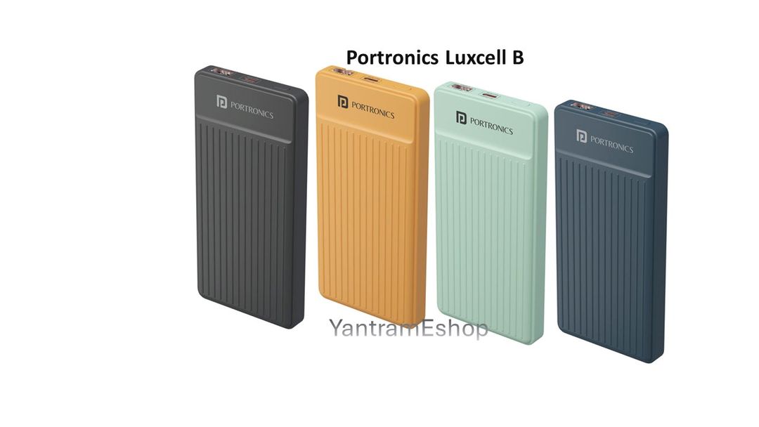 Portronics Luxcell B 10000 mAh 22.5 W Lithium Polymer PowerBank  (Assorted Color)