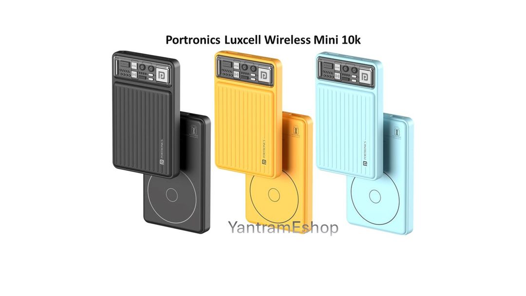 Portronics Luxcell Wireless Mini 10k 10000mAh (Assorted Color)