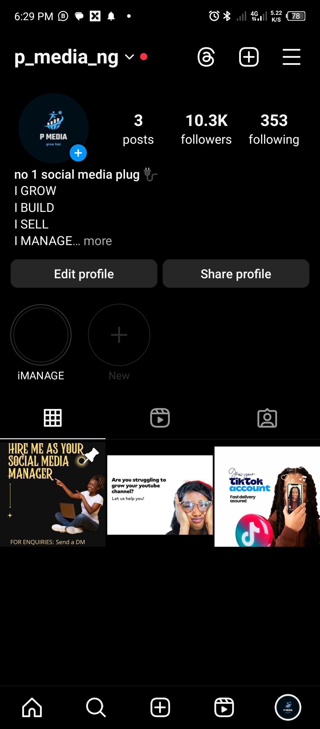 10k active Instagram account for sale 