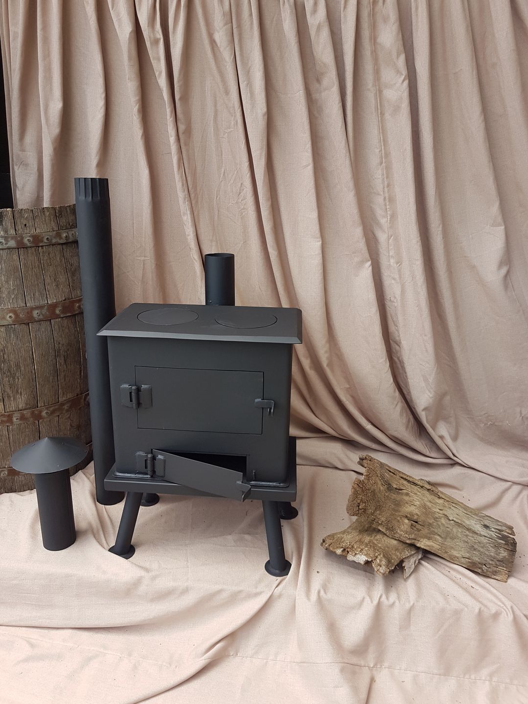 Beautiful 2 plate wall coal stoves