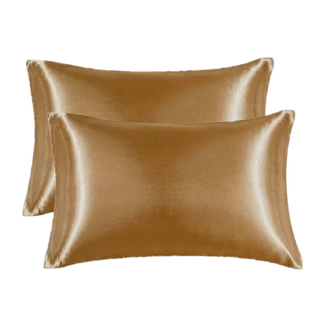 Caramel Satin Pillowcases