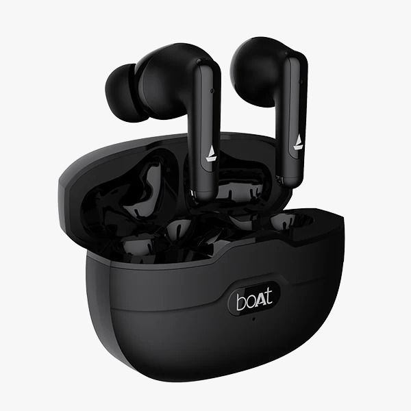 BoAt Airdopes Unity ANC TWS with Active Noise Cancellation, ENx™ Technology, BEAST™ Mode, ASAP™ Charge - Black