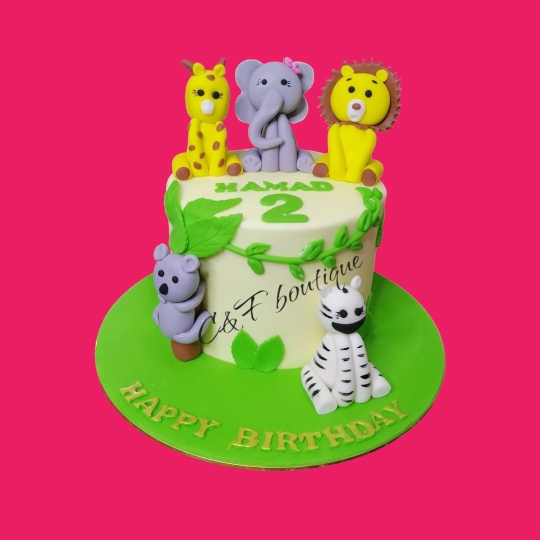 animal them cake