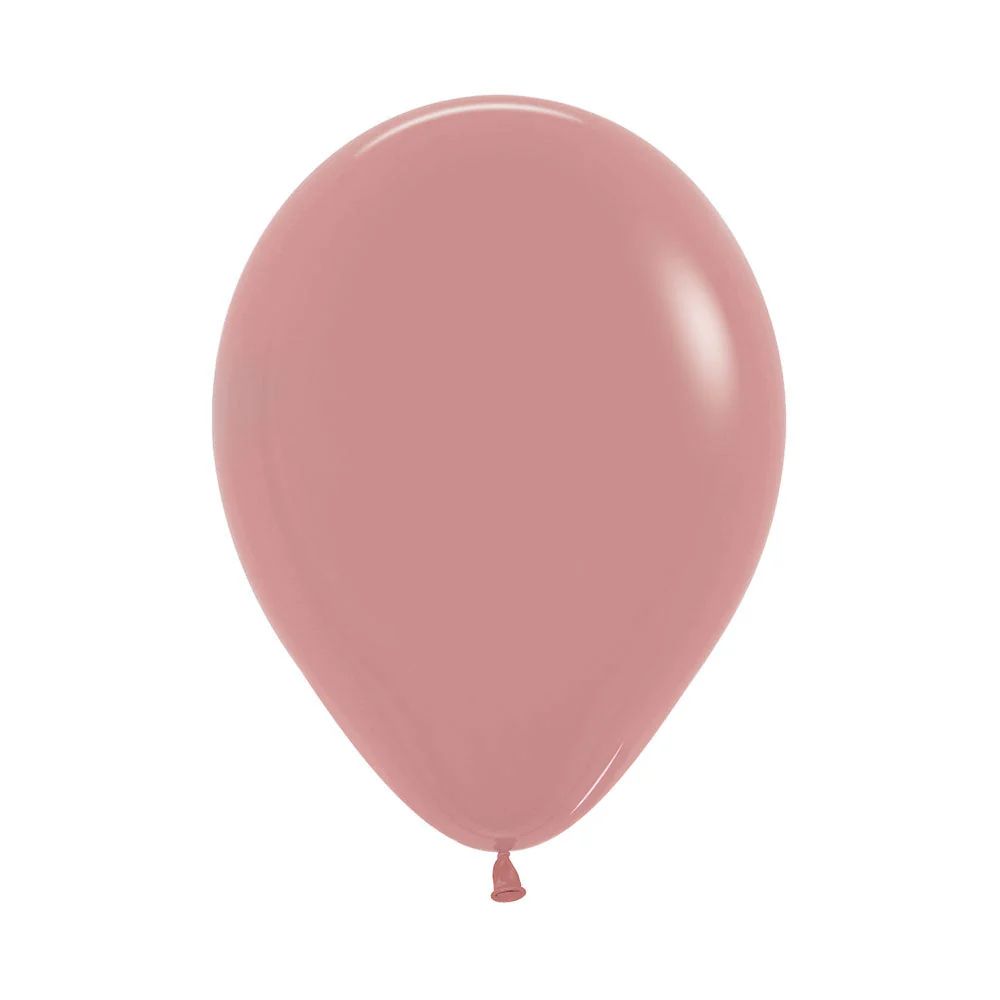12in, Fashion Solid Rosewood Pink Latex Balloons