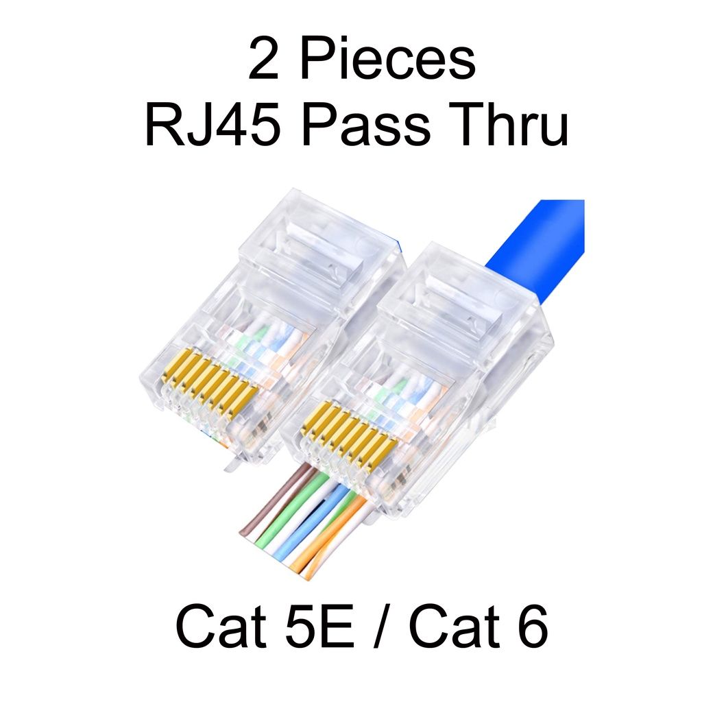 2 pcs Comlink RJ45 Pass Through