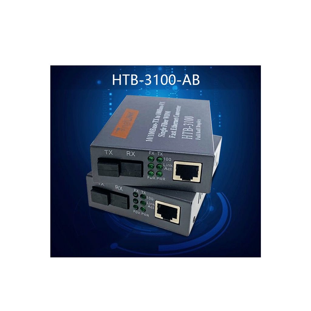 HTB 3100 A/B Media Converter Non Giga (Paired)