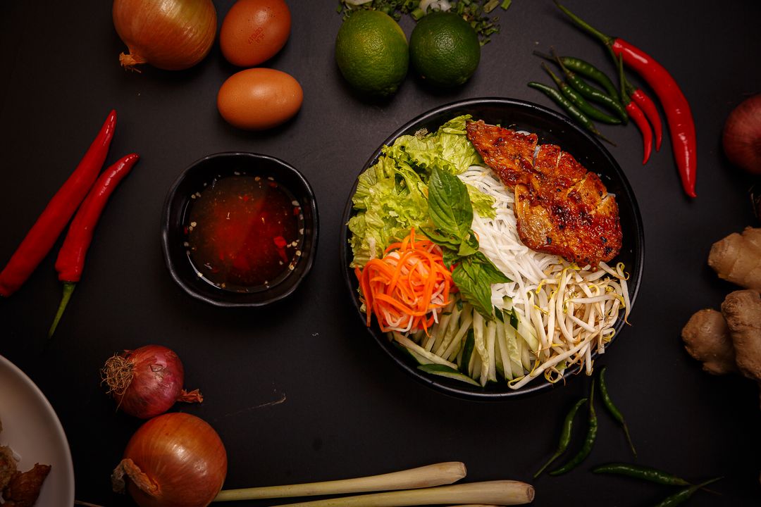 Grilled Chicken Bun Cha