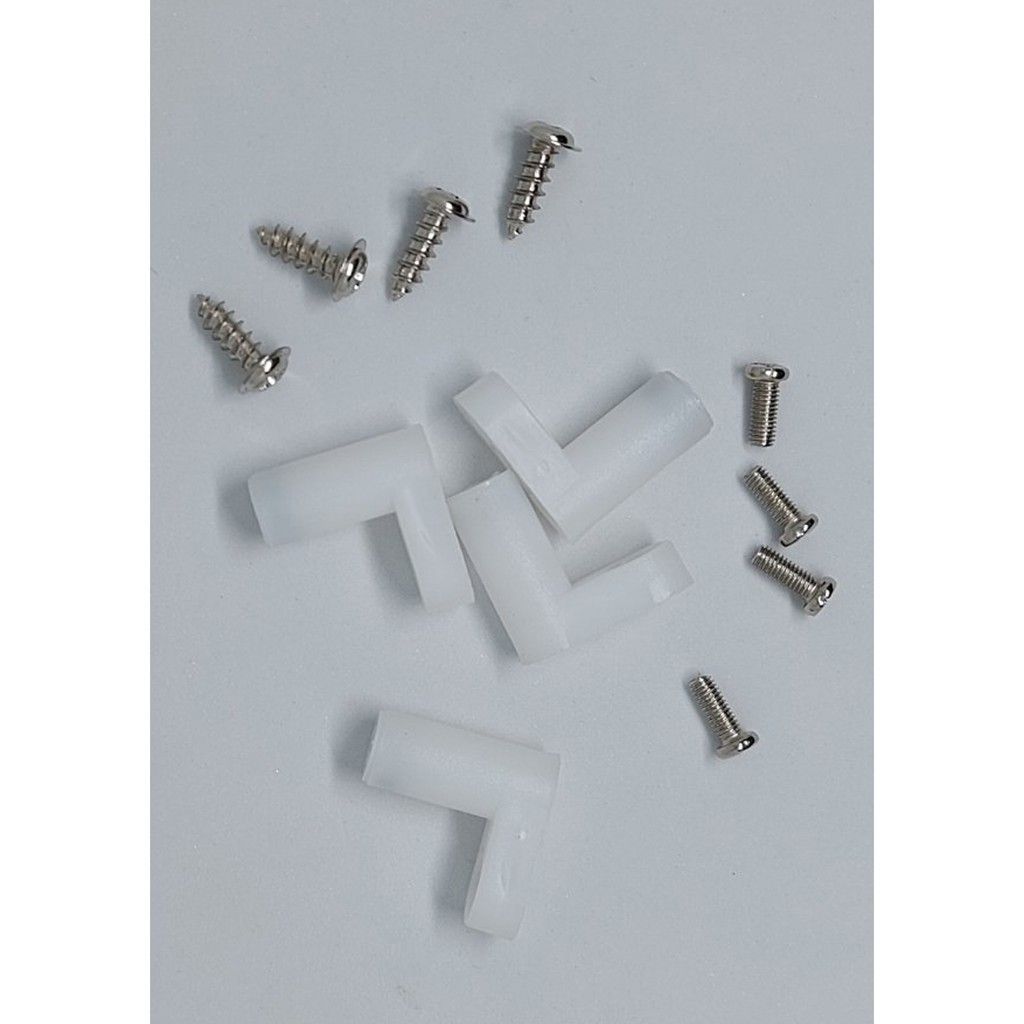 L-Type Insulated Plastic Spacer 4pc Set with Screws for PCB, Motherboard Mount