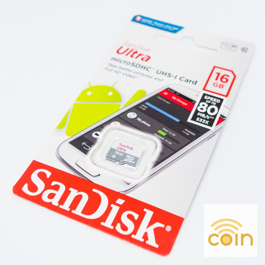 SanDisk Ultra Micro SD SDHC 16GB/32GB for Piso WiFi, Orange Pi, Raspberry Pi, camera, PC