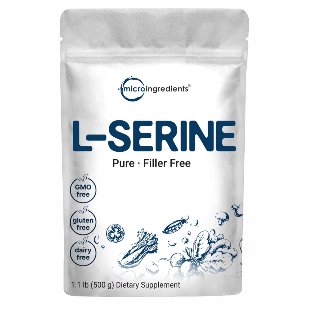 L Serine Powder, 500 Grams (250 Day Supply)