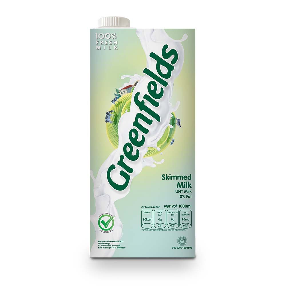 Greenfields UHT Skimmed Milk 1L 