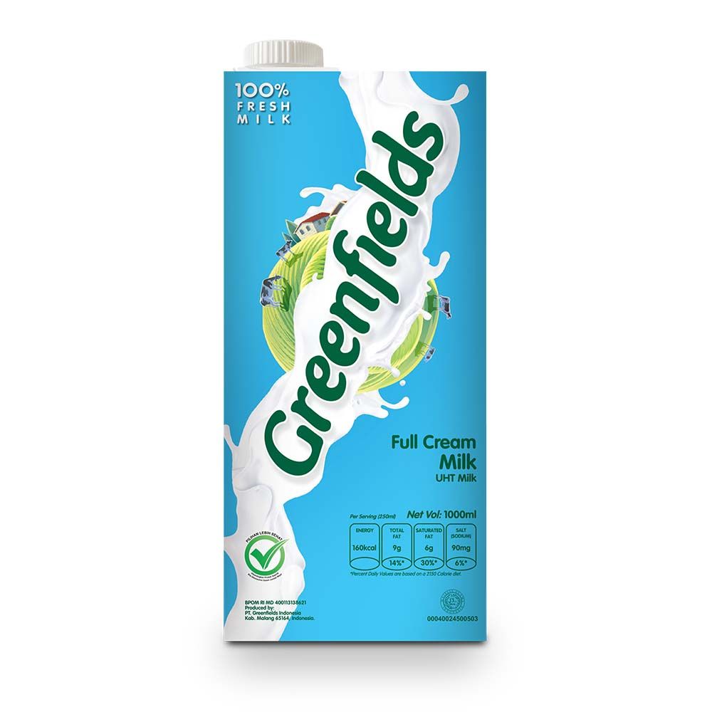 Greenfields UHT Full Cream Milk 1L