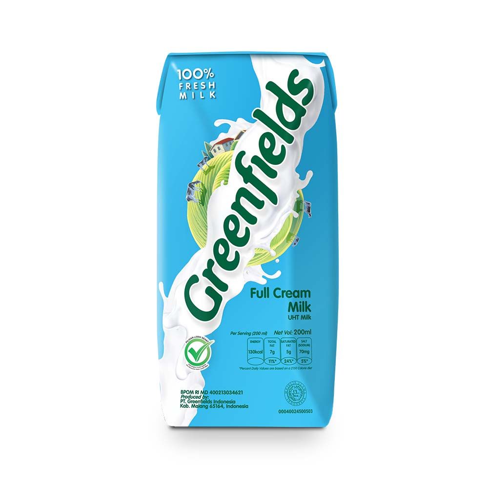 Greenfields UHT Full Cream Milk 200ml