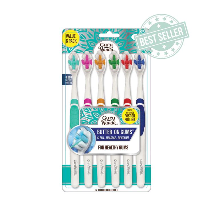 BUTTER ON GUMS TOOTHBRUSH (6-COUNT)