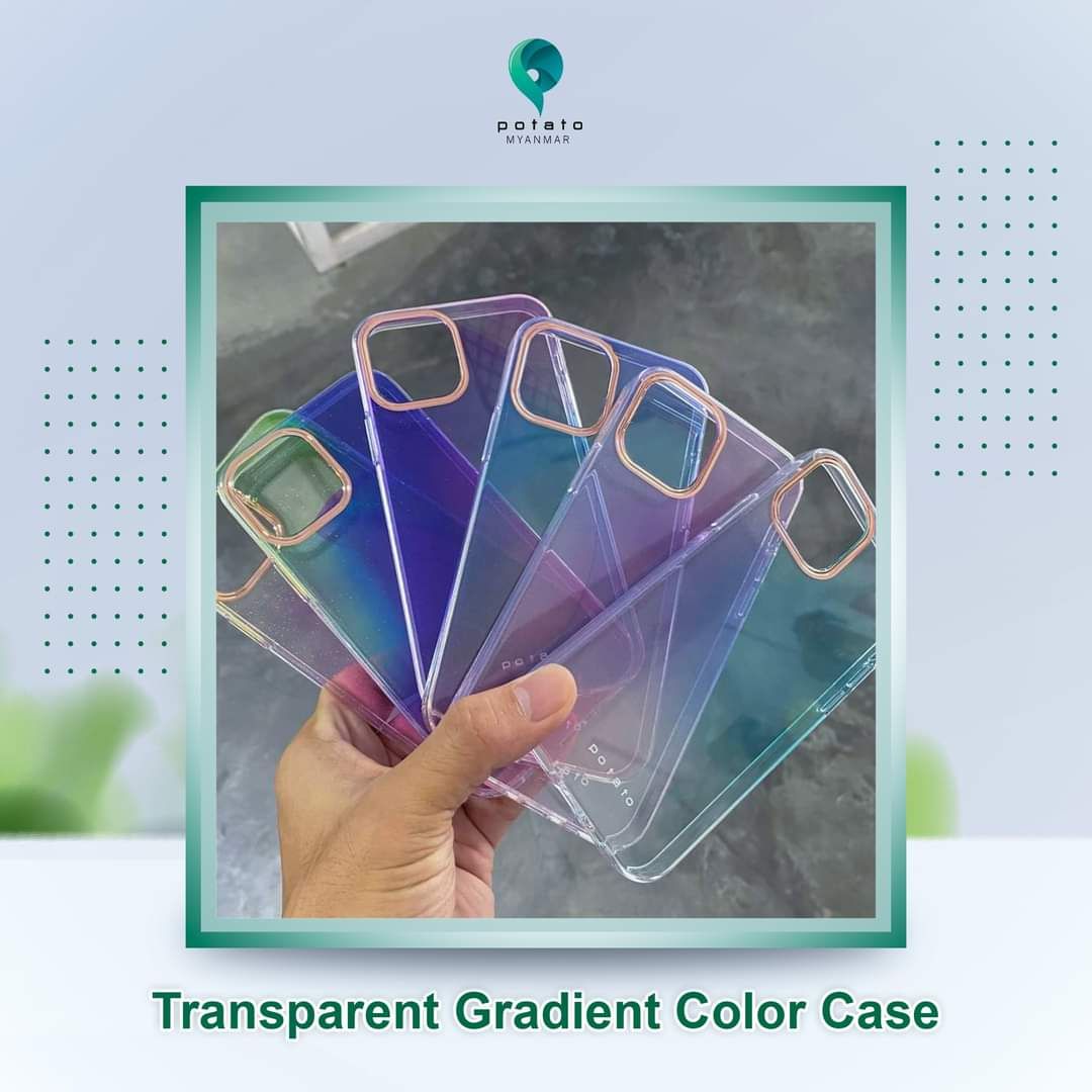 Potato Myanmar_Transparent Gradient-Color Case