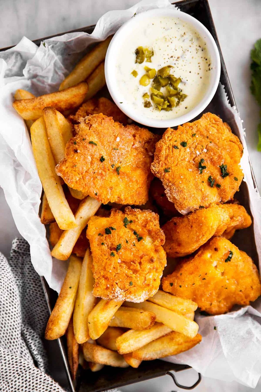 Fish Nuggets with Fries