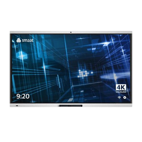 SMAAT 75" 4K (Ultra HD) Interactive Flat Panel with built-in 4K (13MP) Camera