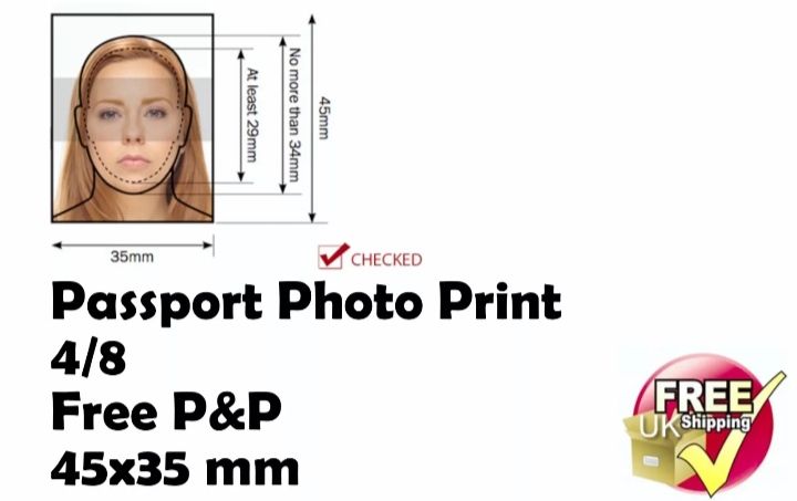 Passport photo print