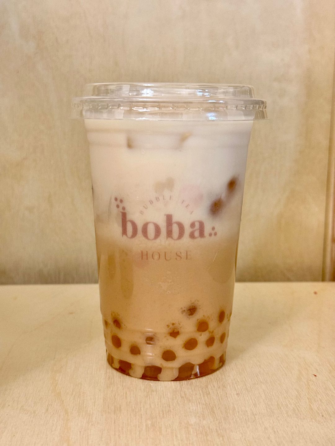 Mango milk tea boba 