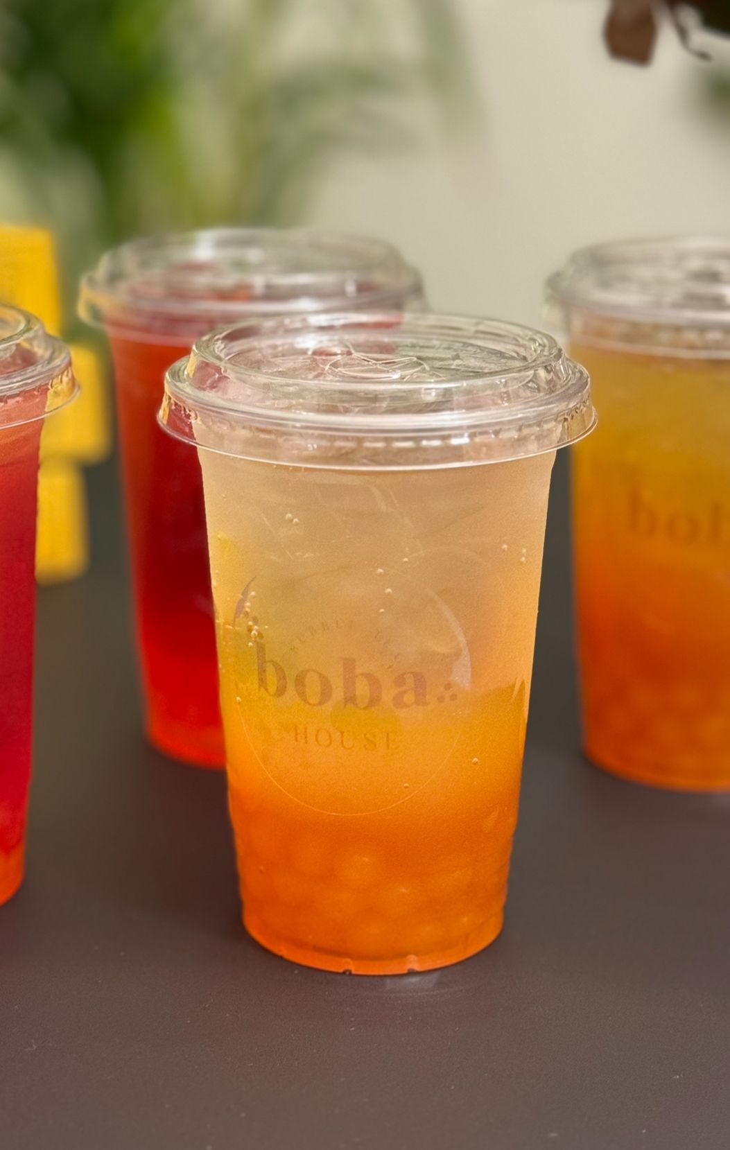 Mango 🥭 Iced tea boba